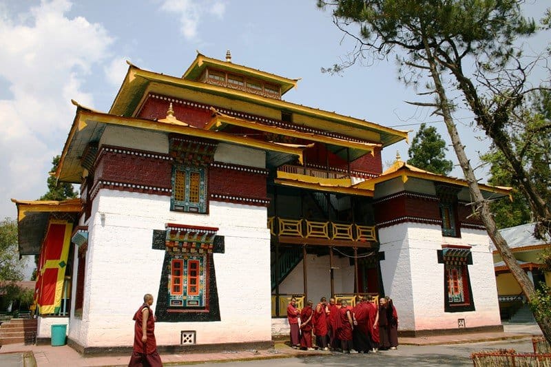 Gangtok Enchey Monastery with Monchs