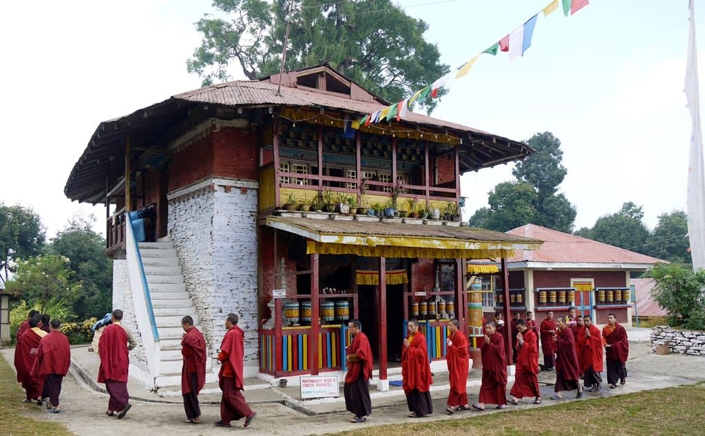 Rinchenpong Monastery with Monchs, Sikkim