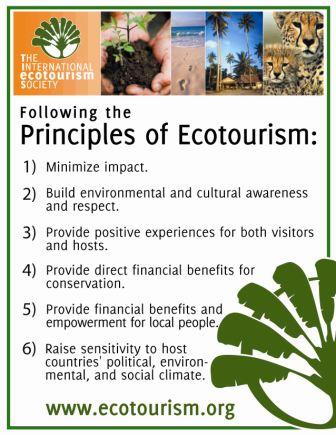 Principles of Ecotourism of Sikkim, vision sustainability social responsibility